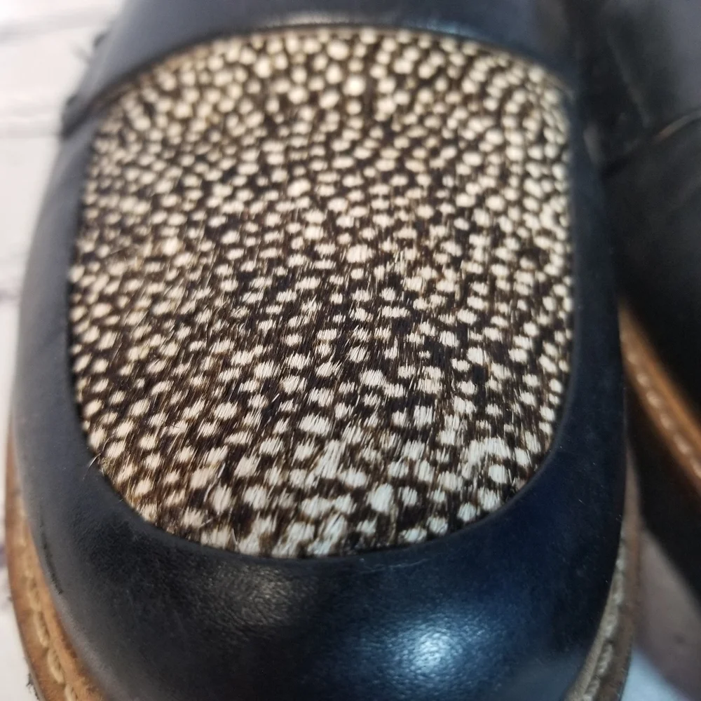 Clarks Glick Avalee black spotted loafers